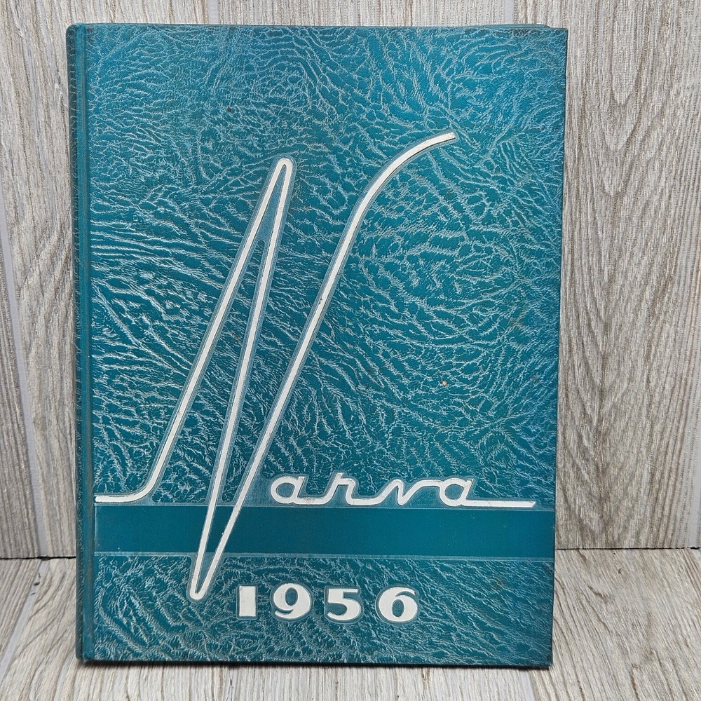 Vintage 1956 Narva Park College Yearbook Parkville Missouri Teal Hardcover